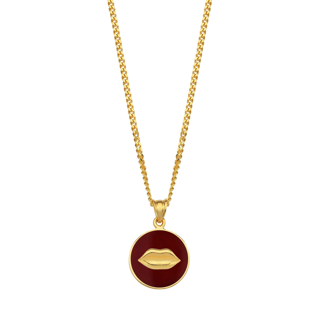 Galia Lip Enameled Kolye Ucu