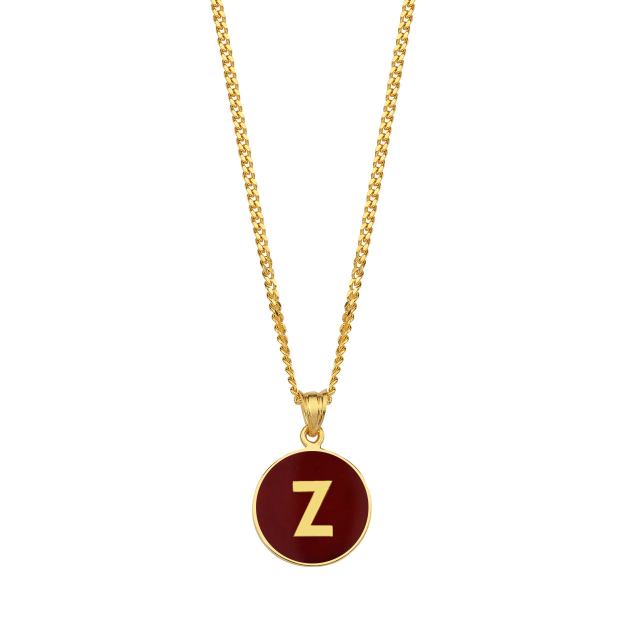Alphabet Enameled Kolye Ucu
