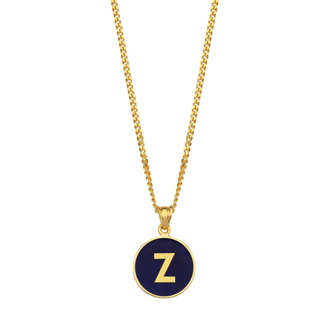 Alphabet Enameled Kolye Ucu